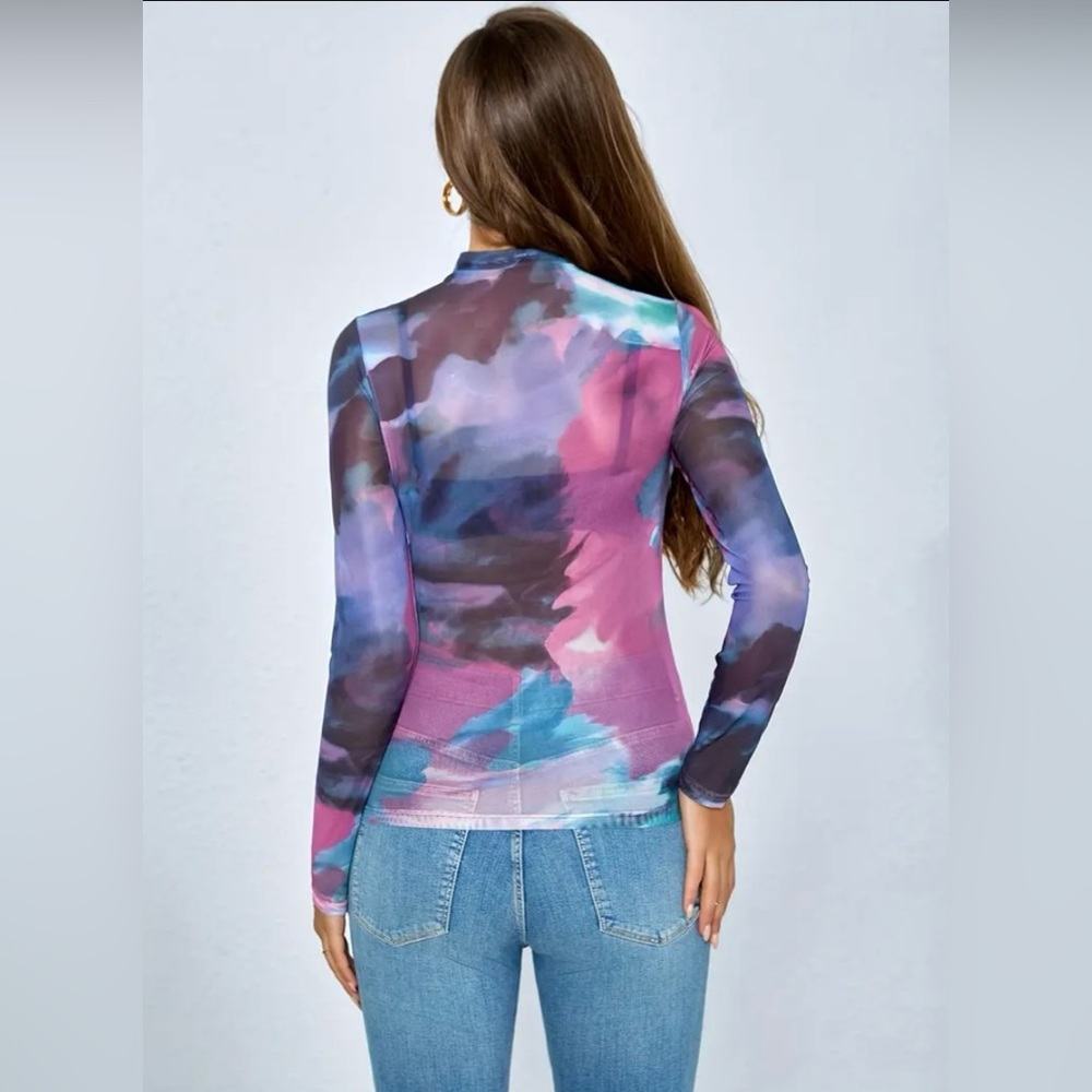 Multicolor Abstract Top - Picture 6 of 6